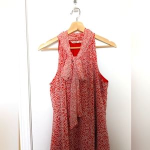 Old Navy tie neck sleeveless blouse size Large